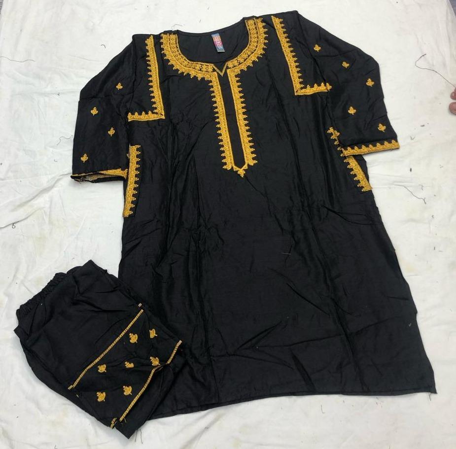 Premium Linen Embroidered 2-Piece Suit