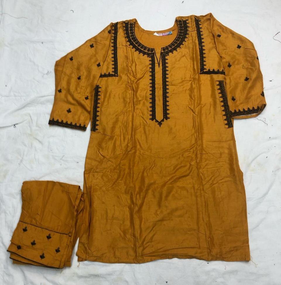 Premium Linen Embroidered 2-Piece Suit