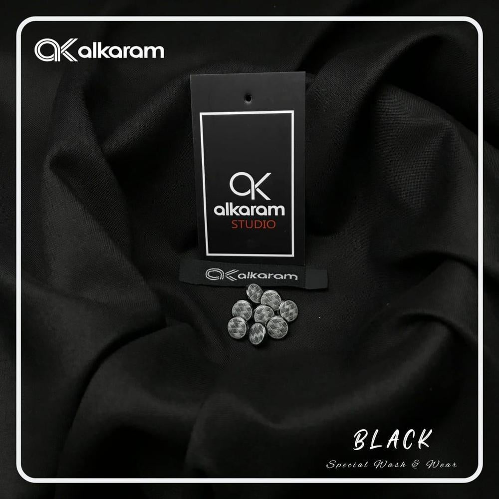 Premium Wash n Wear Unstitched Suit – With Buttons, Inlay Card & Eco-Friendly Packaging .