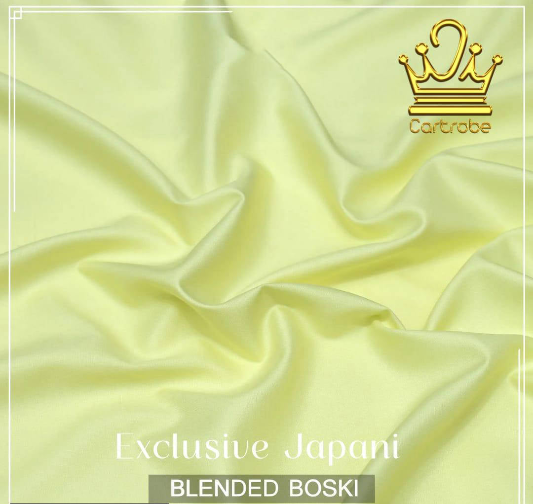 Exclusive Japani Blended Boski – Premium Unstitched Summer Suit .