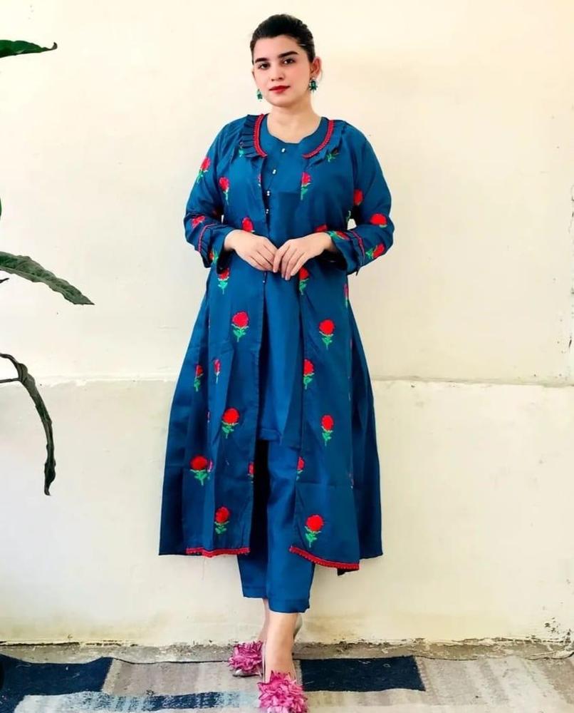 Fancy Silk Gown With Trouser ā Luxury 2-Piece Formal Set for Women