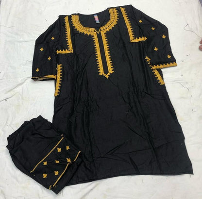 Premium Linen Embroidered 2-Piece Suit