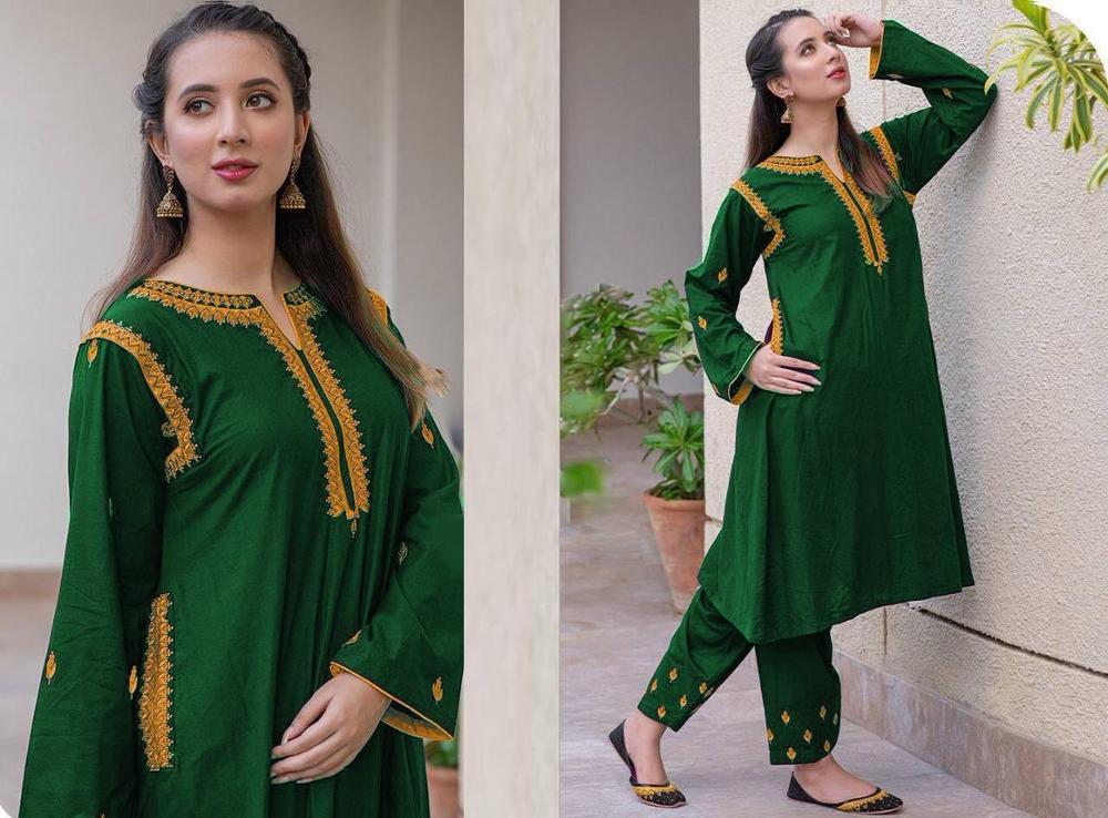 Premium Linen Embroidered 2-Piece Suit