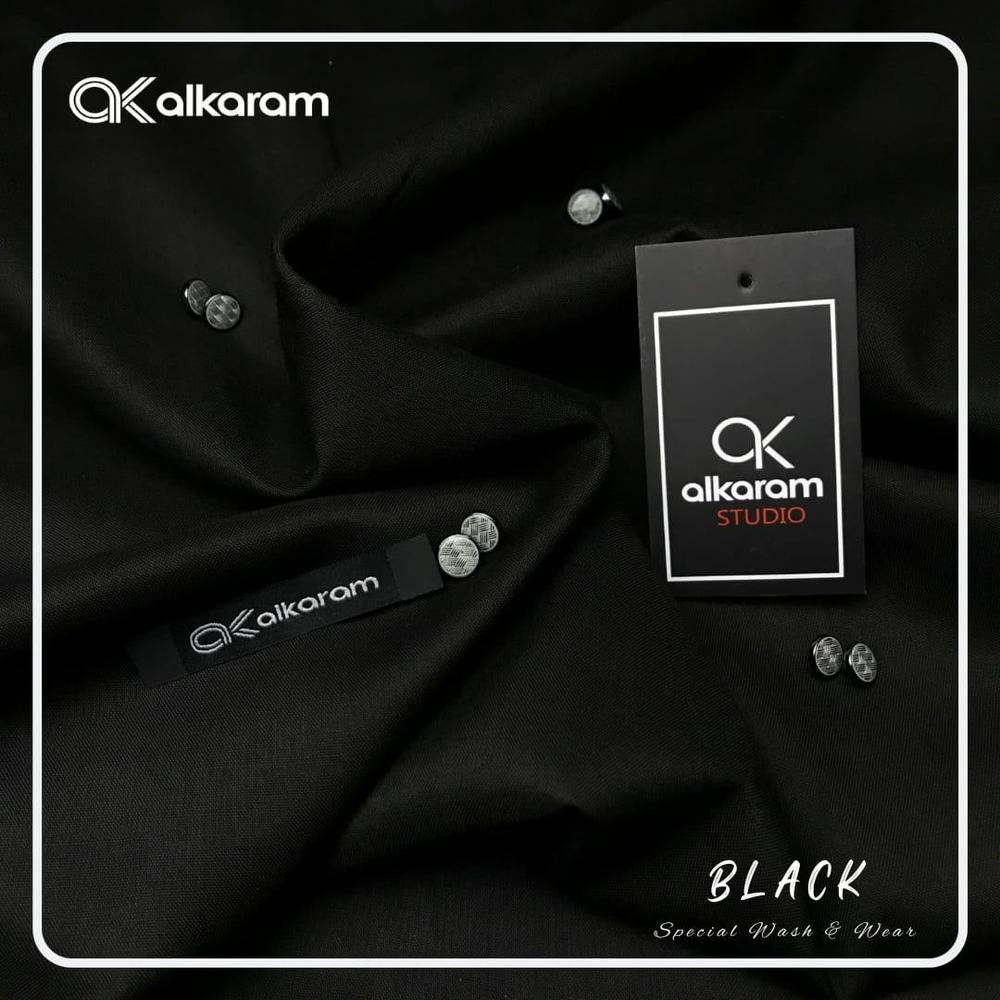 Premium Wash n Wear Unstitched Suit – With Buttons, Inlay Card & Eco-Friendly Packaging .