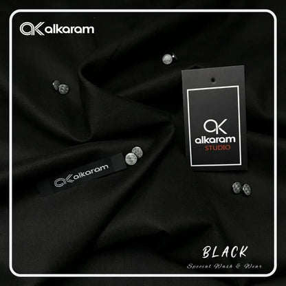 Premium Wash n Wear Unstitched Suit – With Buttons, Inlay Card & Eco-Friendly Packaging .