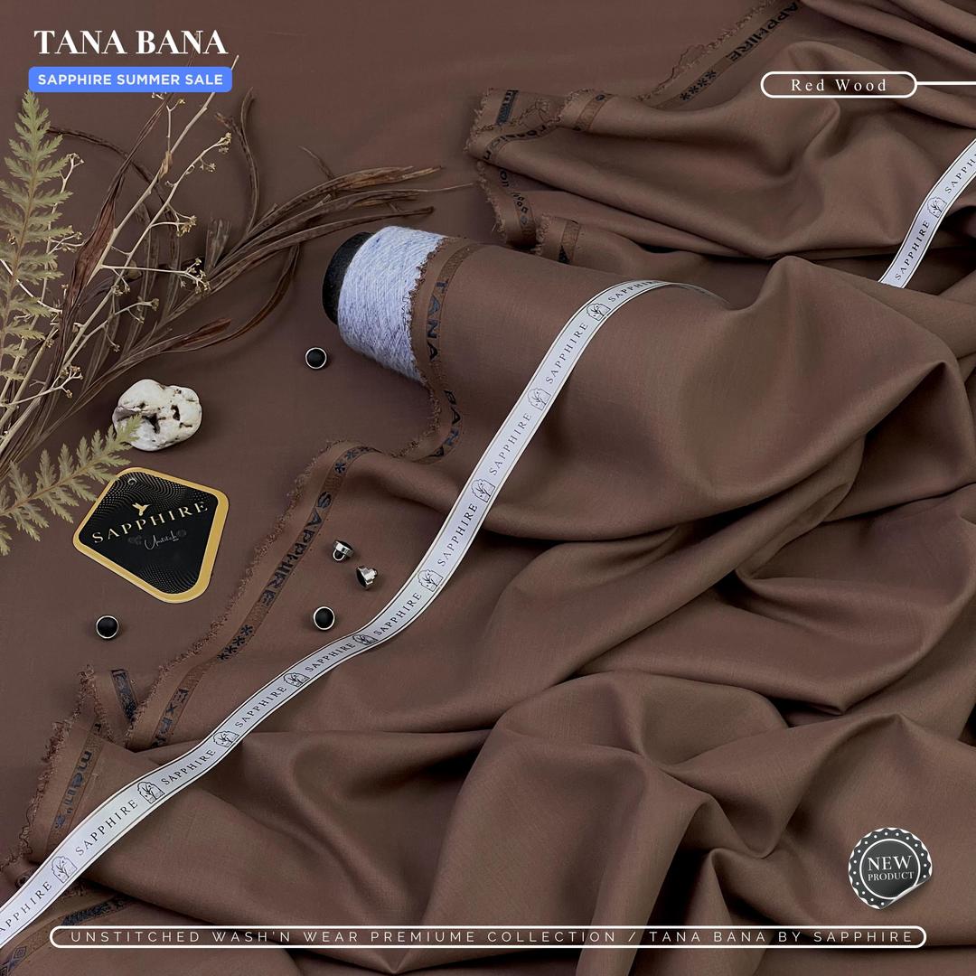 Men’s Brown Wash and Wear Suit – Unstitched Summer Fabric .
