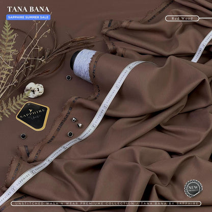 Men’s Brown Wash and Wear Suit – Unstitched Summer Fabric .