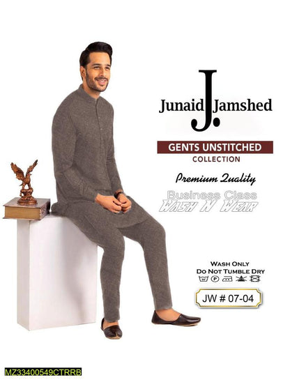 Premium Silk unstitched suit for men .