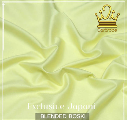 Exclusive Japani Blended Boski – Premium Unstitched Summer Suit .
