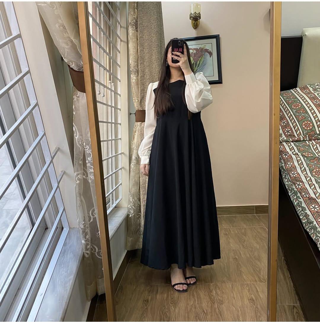 Black Georgette Frock